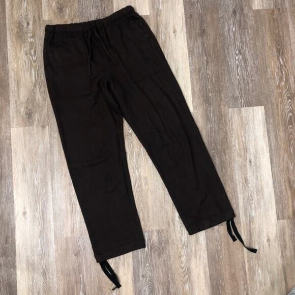 Rag & Bone Andre Wool Sweatpants in Chocolate Brown Large NWOT - Picture 2 of 7